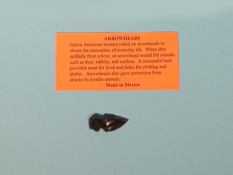Packaged Obsidian Arrowhead 